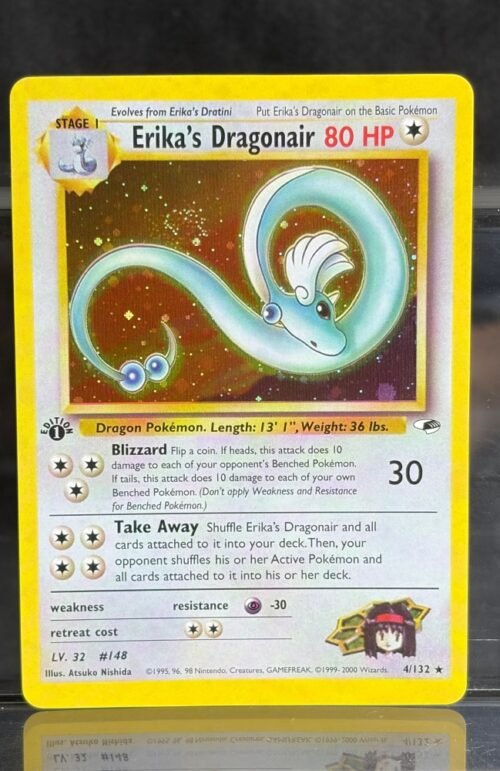 Pokémon Erika’s Dragonair · Gym Heroes (G1) #4 Proxy Card