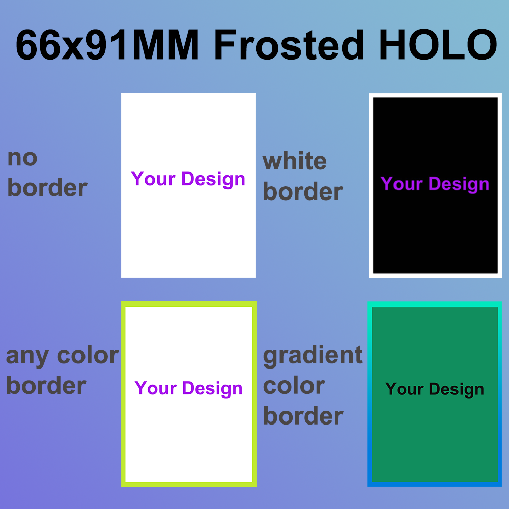 Custom Card Sleeves Glossy/Frosted/HOLO Style Standard/Japanese Size Card Sleeves for MGT/YGO/PTCG DIY Card Protector - Image 2