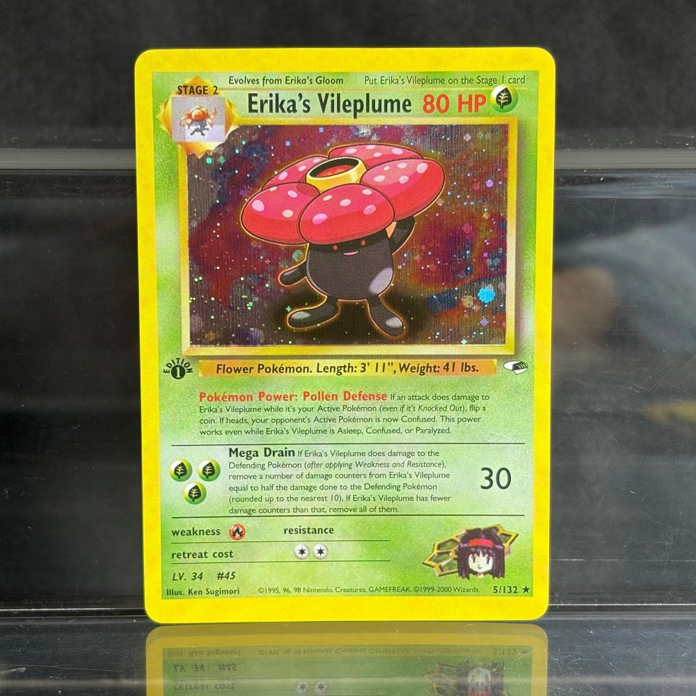 Pokémon Erika’s Vileplume · Gym Heroes (G1) #5 Proxy Card
