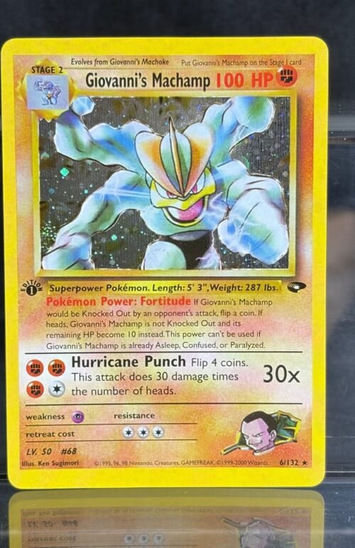 Pokémon Giovanni’s Machamp · Gym Challenge (G2) #6 Proxy Card