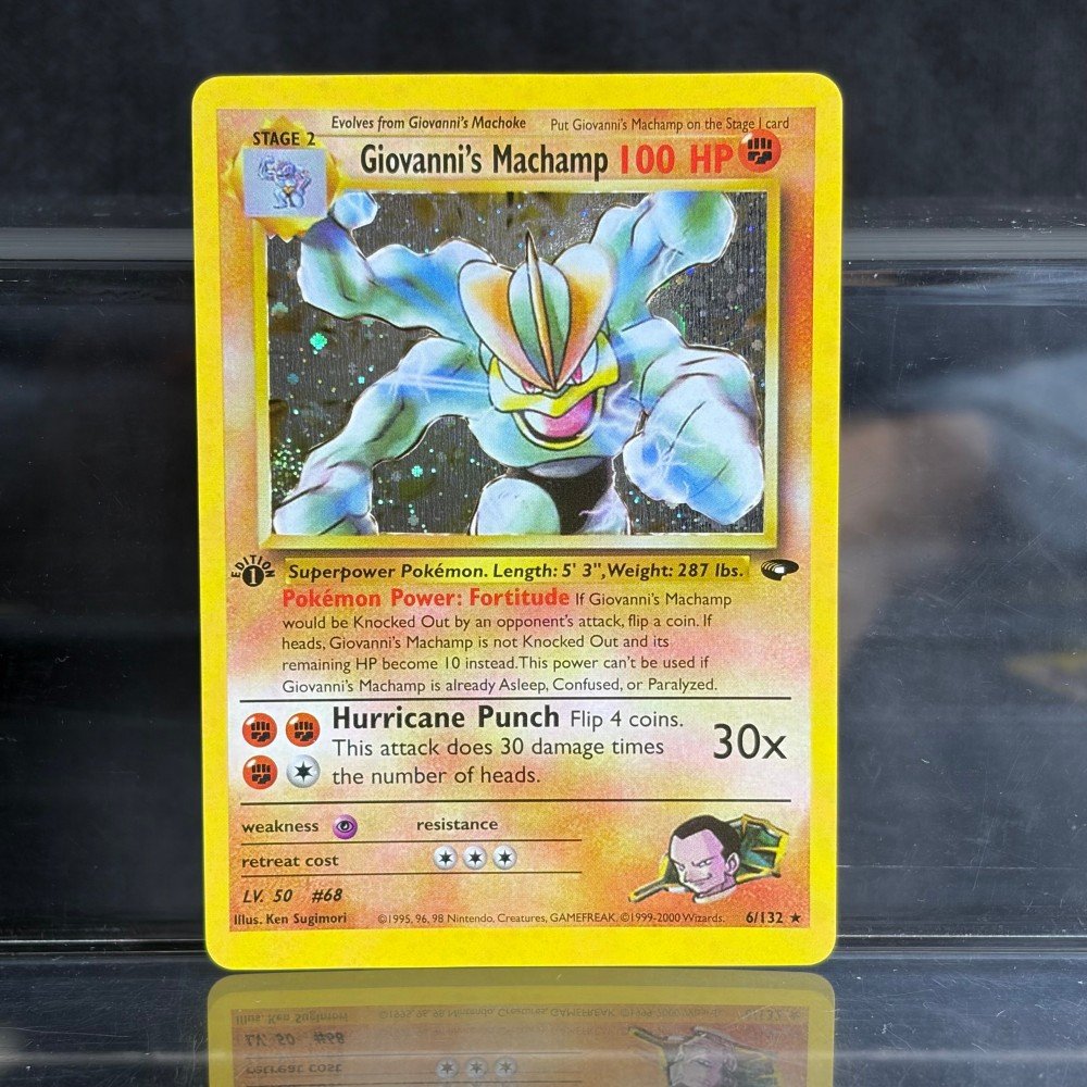 Pokémon Giovanni’s Machamp · Gym Challenge (G2) #6 Proxy Card