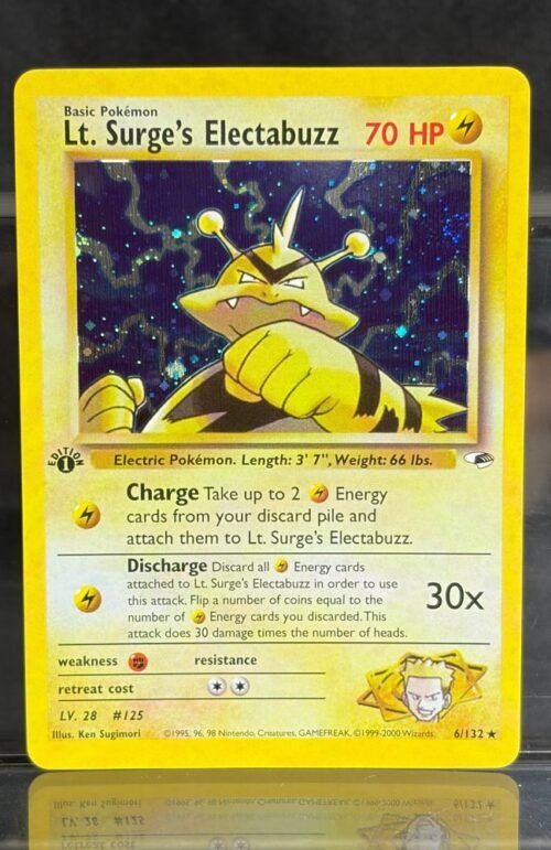 Pokémon Lt. Surge’s Electabuzz · Gym Heroes (G1) #6 Proxy Card