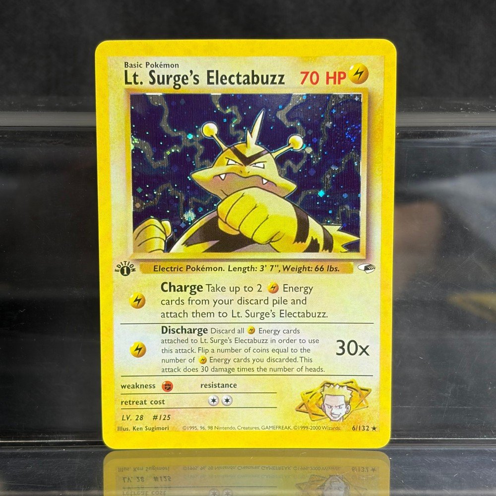 Pokémon Lt. Surge’s Electabuzz · Gym Heroes (G1) #6 Proxy Card
