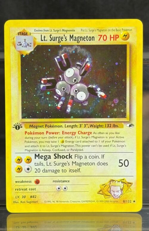 Pokémon Lt. Surge’s Magneton · Gym Heroes (G1) #8 Proxy Card