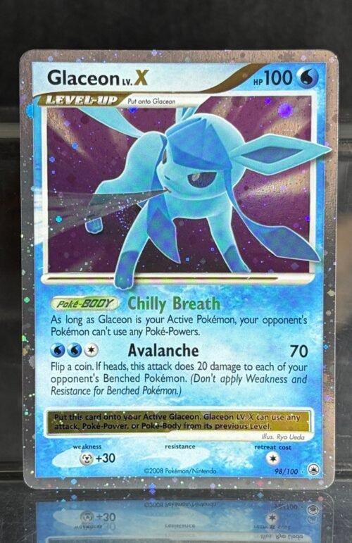 Pokémon Diamond & Pearl Glaceon LV.X · Majestic Dawn (MD) #98 Proxy Card