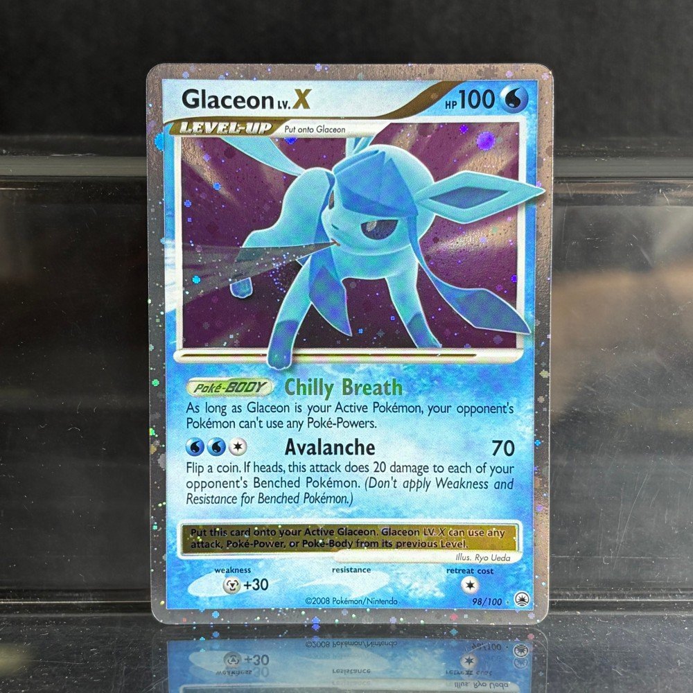 Pokémon Diamond & Pearl Glaceon LV.X · Majestic Dawn (MD) #98 Proxy Card